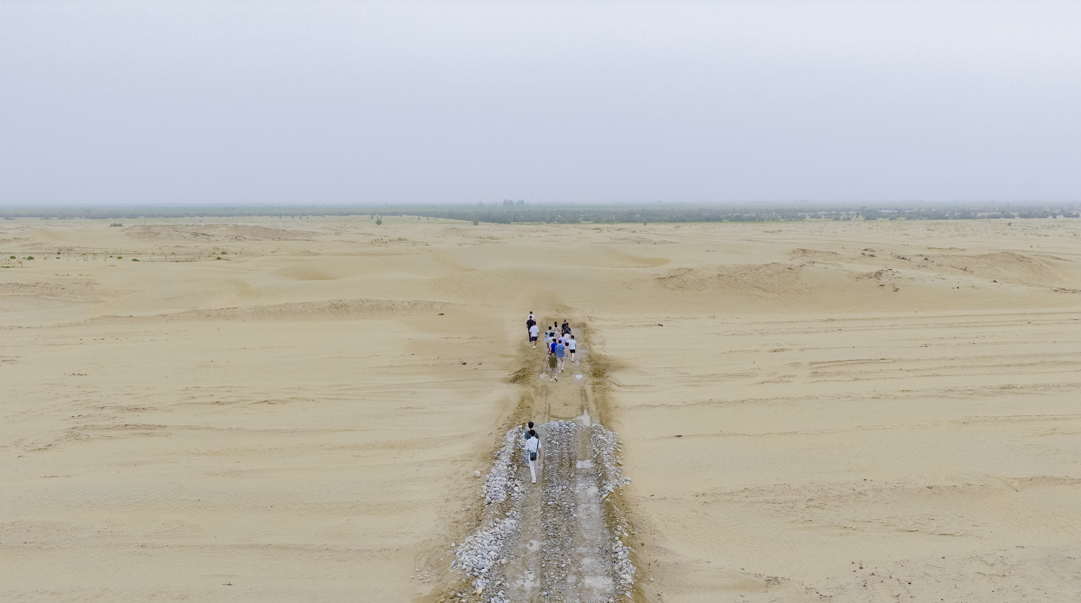 防⻛固沙--⽣态治理与绿⾊发展的和⽥实践